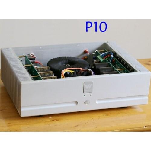 Two-channel pure post-stage power amplifier P10, output power: 200w/8Ω, 400w/4Ω; power supply voltage: DC±70v