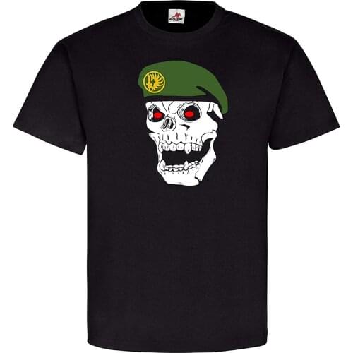 Foreign Legion Etrangere Parachutistes Skull Men T-Shirt Short Casual 100% COTTON O-Neck Shirts