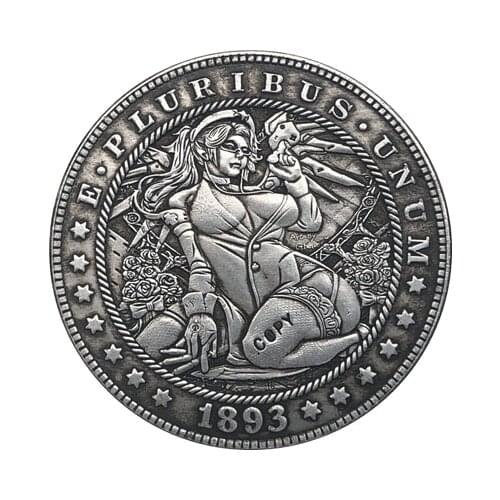 Hobo Nickel 1893-S USA Morgan Dollar COIN COPY Type 150