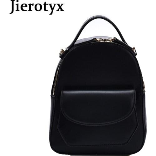 JIEROTYX Fashion Chic Women Bags Backpack 2020 Leather Schoolbags Teenage Girls High Quality Travel Backpack Wholesale Sac A Dos