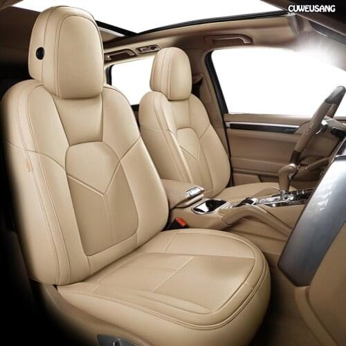 CUWEUSANG Custom Leather car seat covers For Toyota 86 Previa Sienna Venza Fortuner Fj CRUISER MARK IZOA Avalon YARiS Verso VIOS