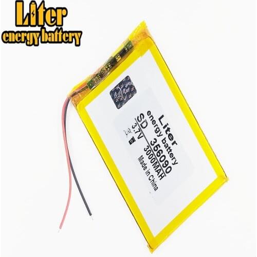 Li-po 3.7V,3000mAH 356090 (polymer lithium ion battery) Li-ion battery for tablet pc 7 inch 8 inch