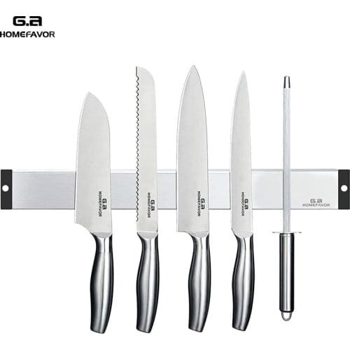 10/12/16 Inch Magnetic Knife Holder Bar Stainless Steel Multi-Purpose Knife Strip Tools Organizer Home Knives Accessories