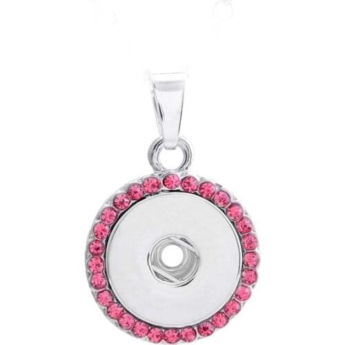 Fashion Angel Heart 144 Exaggeration Rhinestones 18mm Snap Button Pendants Necklace Interchangeable Charm Jewelry For Women Gift