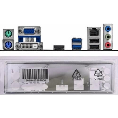 New I/O shield back plate of motherboard for H61M-A H61M-PLUS H61M-A/USB3 just shield backplate Free shipping