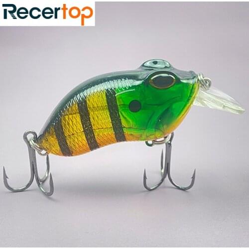 2021 Recertop new 8cm-14g fan-shaped tongue plate rock little fat man ring beads lure fishing bionic fake lure lure lure