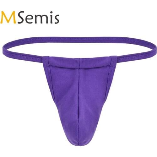 Swimwear Mens Underwear G-String Bikini Thong Swim Briefs Bulge Pouch Panties Open Butt Lingerie Backless Underwear Swimsuit