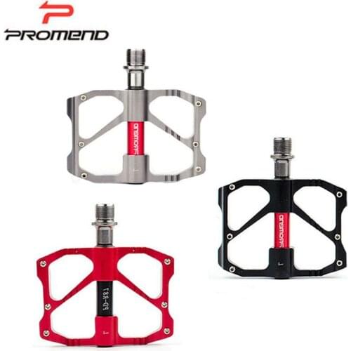 PROMEND Bike Pedal MTB 9/16in Aluminum bicycle Pedales Flat Alloy Pedals 9/16" Pedals Non-Slip Ultra-light Flat Pedals