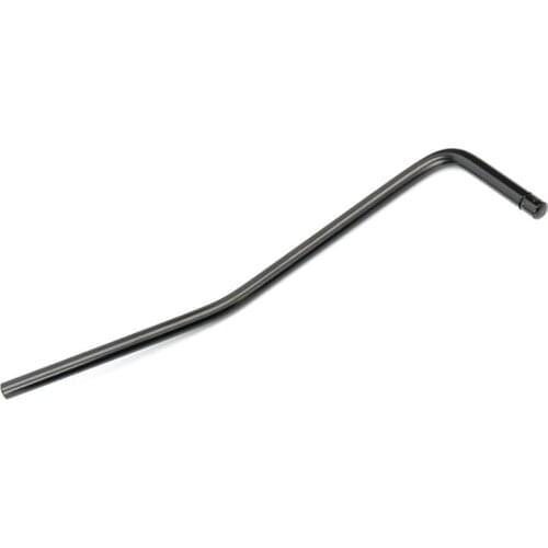 Direct Insertion Style Electric Guitar Tremolo Arm Whammy Bar - Chrome - Black / Insert Part Diameter 6mm