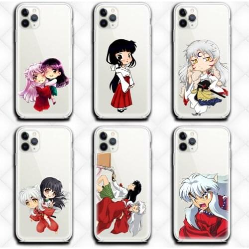 Hot Anime Inuyasha Higurashi Phone Case Clear for iphone 12 11 Pro max mini XS 8 7 6 6S Plus X 5S SE 2020 XR cover