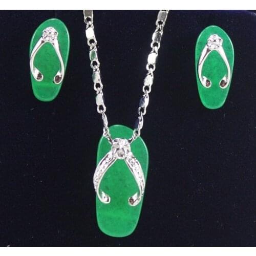 Earring Pendant Chain Jewelry SetA18K GP Plated gold Bridal wide watch wings