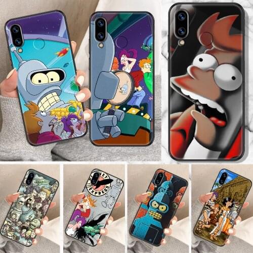 Cute Futuramas For Kid Phone Case For Huawei Honor 6A 7A 7C 8A 8X 8 9 9X 10 10i 20 Lite Pro black silicone waterproof trend