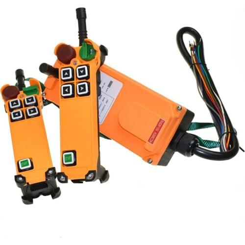 OBOHOS 4 Channel 1 Speed 2 transmitters Hoist Crane Truck Radio Remote Control System with E-Stop XH00056