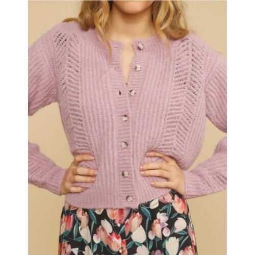 Women Knitted Sweater Cardigan Coat O Neck 2021 New Autumn Ladies Long Sleeve Knitwear Outwear Female Top Clothes