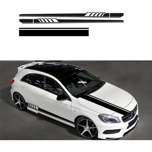 3 PCS/Set Universal Styling Car Stickers Whole Body Car Stickers Long Stripe Vinyl Stickers Waterproof Stickers