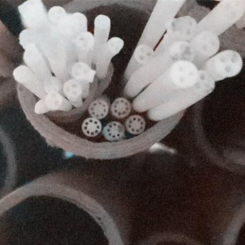 99.5%Al2O3 High Thermal Corundum Tube OD6*ID0.8mm/Round Eight-Bore Alumina Tube/Insulating Ceramics For Thermocouples Sensors