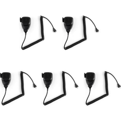 Artudatech 5Pcs KMC-30 8Pin Speaker Microphone For Kenwood TK868G TK8100 TM271 TK862 TK862G TK863 TK863G TK868 Radio Accessories