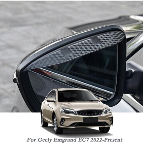 Car Rearview Mirror Rain Eyebrow Auto Shield Snow Guard Sun Side Visor Shade Protector For Geely Emgrand EC7 2022-PresentSticker