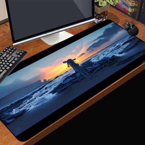 MRGLZY big mouse pad anime girl RGB gaming accessories desk mat waterproof LED household carpet mat XXL natural rubber non-slip