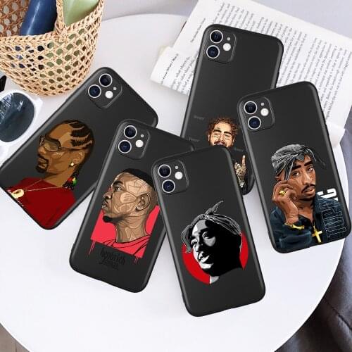 Rapper Tupac 2Pac Makaveli for IPhone 12 Pro Max 5 6 6S 7 8 SE 2020 Plus X XS XR 11 Pro Max Phone Case Coque Funda Cover Etui