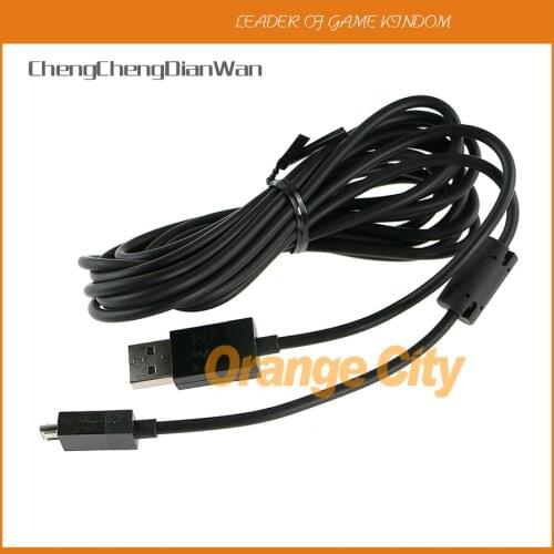 ChengChengDianWan lack 2 in 1 USB Data Connecting Cable 2.7m Controller Charging Cable with LED for XBOX ONE Xboxone 10pcs/lot