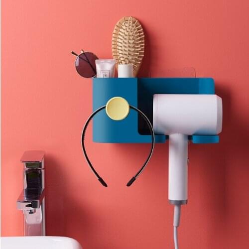 New Wall-hung Type Decorative Wall Shelf Sundries Prateleira Hanger Organizer Key Rack Bathroom storage hair dryer storage