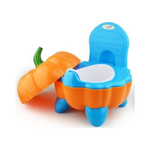 Baby WC Fashion Bebe Car Potties&Seats Kids Potty Trainer Toilets 0-6 Years Old Boy&Girl Travel Pumpkin Childrens Traning Pot