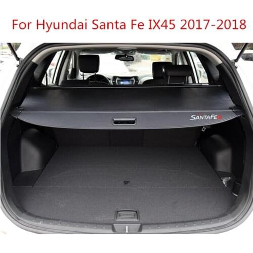 For Hyundai IX45 2017-2018 Rear Parcel Shelf Trunk Cover Material Curtain Rear Curtain Retractable Spacer Rear Racks