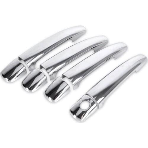 For Peugeot 208 2012-2018 Luxuriou Chrome Exterior Door Handle Cover Car Accessories Stickers Trim Set