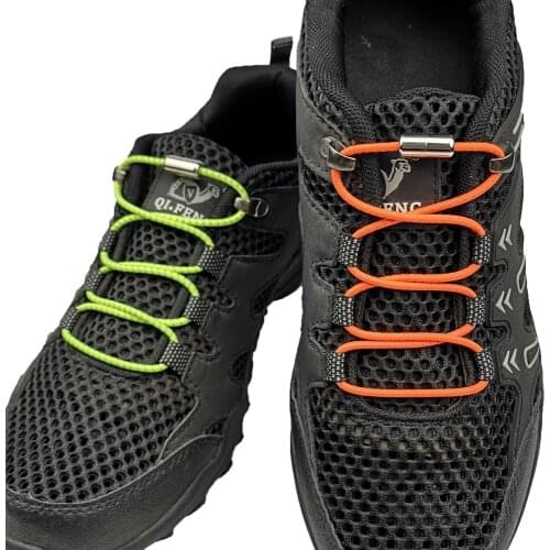 1pair Elastic No Tie Shoelaces Locking Round Shoe Laces Kids Adult Quick Shoelaces 100cm Round ShoeLaces Strings