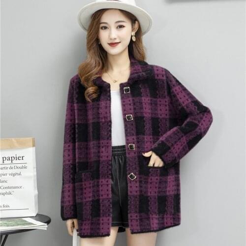 LDKVGSU Women's Knitted Coats