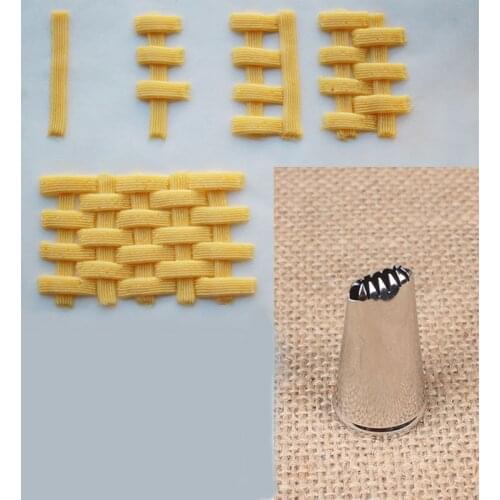 #M-7 Metal Sawtooth Shape Cream Head Icing Piping Nozzles Pastry Tools Cake Cream Decorating Tips Baking Accessories