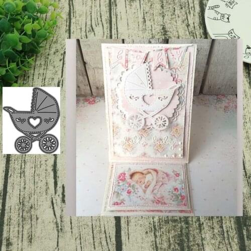 AddyCraft Metal Cutting Dies cut die Baby carriage Scrapbook paper craft knife mould blade punch stencils dies