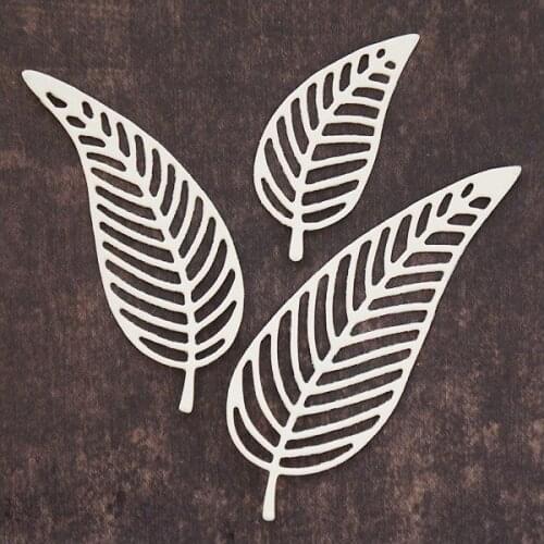 Veins Clear Leaf Metal Cutting Dies Stencil for DIY Scrapbooking Embossing Decoration Paper Card Crafts Die Cut Template 2019