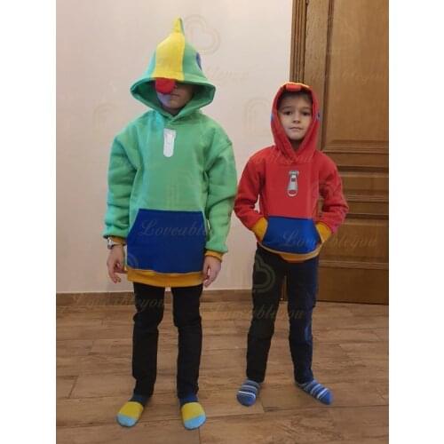 Fashion Hoodies Christmas Leon Hoodie Sweatshirt 2020 Splicing Childrens Hoodie Boys and Girls Green / Red Child Hoodie