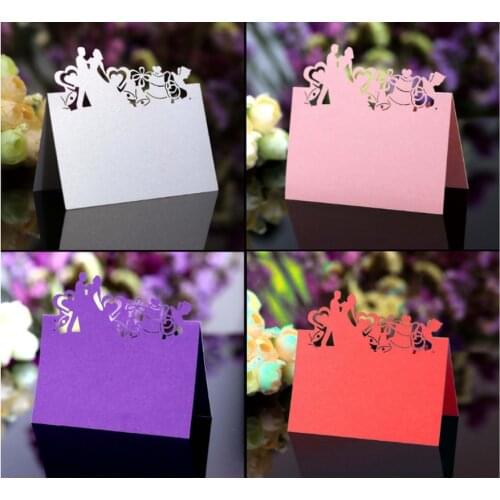 Delicate Laser Cut Luxury Table Name Place Cards Wedding Signs Decoration Birthday Party Invite Cards Table Decoration Rustic