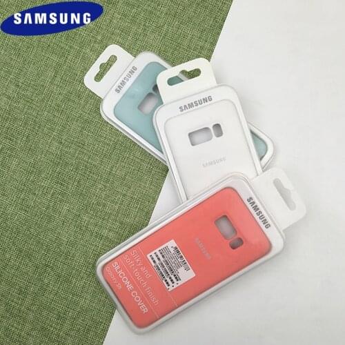 Original Samsung S8 Plus Silky Silicone Cover High Quality Soft-Touch Shell Finish Back Protective Case For Galaxy S8 Pus S8