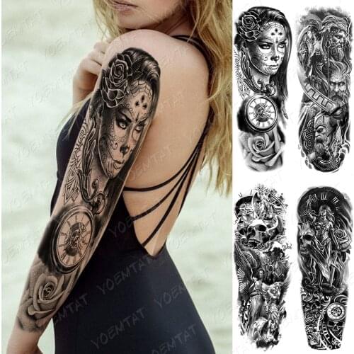 False Hand Shoulder Tattoo Sleeve Body Transfer Tattoos Henna For Mehendi Temporary Sex Sexy Waterproof Tatto Sleeve Men Women