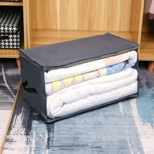 Portable Folding Large Capacity Oxford Cloth Clothes Quilt Pillow Bedding Storage Bag Dustproof Closet Organizer Storage Pouch