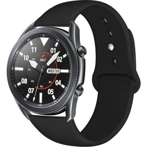 Silicone Strap For Samsung Galaxy Watch 3 41mm 45mm Sport Soft Watchband For Galaxy Watch 42mm 46mm Bracelet Reverse Buckle