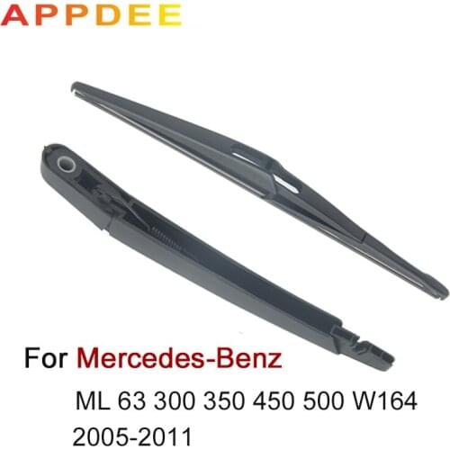 APPDEE Wiper 12" Rear Wiper Blade & Arm Set Kit For Mercedes-Benz ML 63 300 350 450 500 W164 2005-2011 Windshield Windscreen