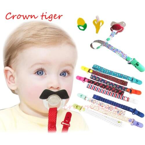 Cute baby Pacifier clips Chains holder adjustable nipple clamps Teethers Holder clips chains holder for avent soother nipples