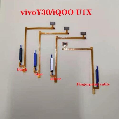 For vivo Y30 iQOO U1X touch ID Fingerprint Sensor scanner Home Return Key Menu Button Flex Cable Ribbon