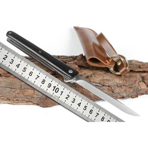 Folding knife 5cr15mov steel kitchen tool paring knife fruit knife outdoor camping hunting knife factory wholesale at low prices