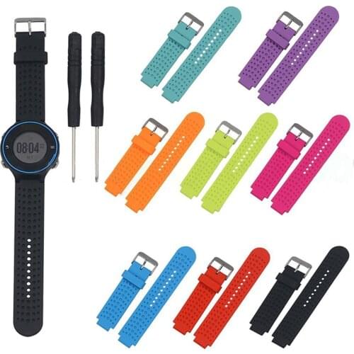 New Silicone Replacement Wristband Sports Safety Wrist Support Band Strap Bracelet for Garmin Forerunner 220/230/235/620/630