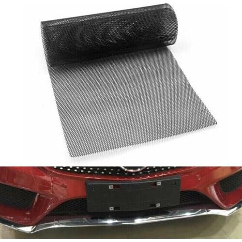 40X13 Inch Universal Car Grille Mesh Metal Car Grille Mesh Sheet Grid Rhombic Grill Mesh Hole 8X16mm