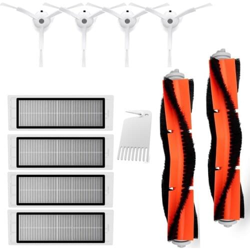 Main brush Hepa Filter Side brush for Xiaomi mijia robot roborock E25 S5 E20 E35 C10 S50 S51 Vacuum Cleaner parts accessories