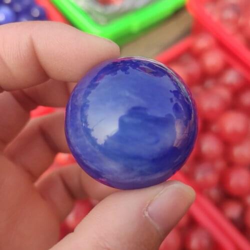1pcs 4cm Blue Smelt Quartz Crystal Ball Sphere Fengshui Stone Ball HEALING
