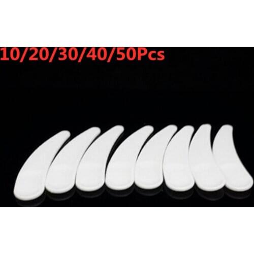 10/20/30/40/50Pcs Mini Cosmetic Spatula Disposable Curved Scoop Makeup Mask Cream Spoon for Make Up Face Accessories