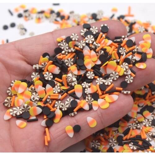 100g/Lot Ice Cream Candy Round Mixture Clay Slices Sprinkles for DIY Cake Decoration Accessories